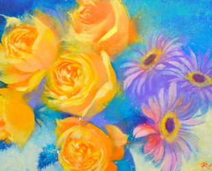 blooming-rose- F4 アクリル　2019年